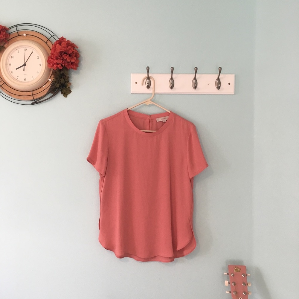 Loft Coral Top
